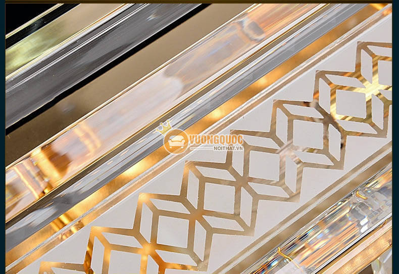 Đèn ốp trần nhập khẩu mạ vàng sang trọng CM254-8